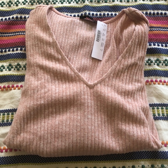J crew puff sleeve rib knit top, sz s, NWT - Picture 4 of 6